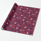 Mooi glanzend monogram modern bruiloft dan cadeaupapier (Uitgerold)