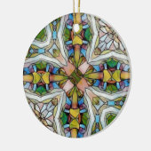 Mooi Glas in lood Inspirerend Keramisch Ornament (Links)