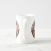 Mooi Glas in lood rendieren Porselein Kop (Achterkant)