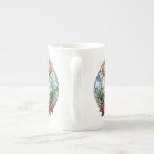 Mooi Glas in lood rendieren Porselein Kop (Achterkant)