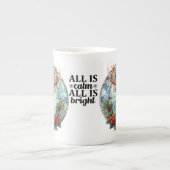 Mooi Glas in lood rendieren Porselein Kop (Voorkant)