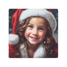 Mooi glimlachend meisje Sinterklaas Scandinavisch