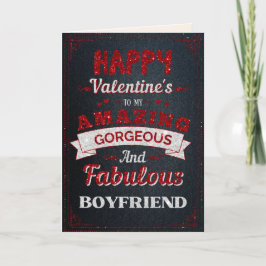 Mooi glitter Valentijnkaart voor mijn geweldige vr Kaart