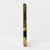 Mooi Gold Chevron Glitter Jewels Elegant Case-Mate iPhone Case (Achterkant/links)