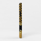 Mooi Gold Chevron Glitter Jewels Elegant Case-Mate iPhone Case (Achterkant/rechts)