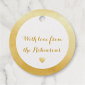 Mooi Gold Foil Bedankjes Labels (Achterkant)