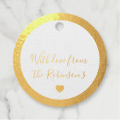 Mooi Gold Foil  Bedankjes Labels (Voorkant)