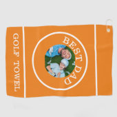Mooi Golf Handdoek Voor De Beste Vader (Horizontaal)