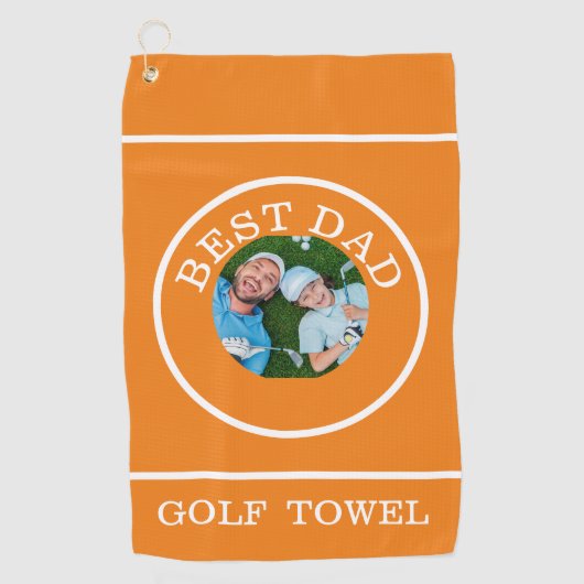 Mooi Golf Handdoek Voor De Beste Vader (Voorkant)