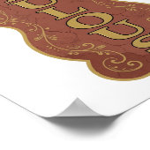 Mooi Goud FABULOUS Design Poster (Hoek)