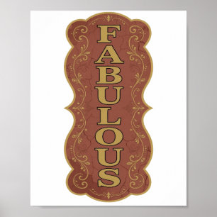 Mooi Goud FABULOUS Design Poster