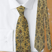 Mooi goud Iraans 17e eeuws bloemmotief Stropdas