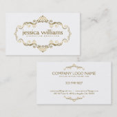 Mooi Goud Lijst Visitekaartje (Voorkant / Achterkant)