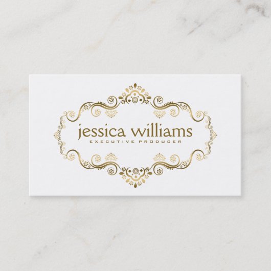 Mooi Goud Lijst Visitekaartje (Voorkant)