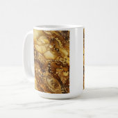 Mooi goud marmer koffiemok (Voorkant links)