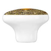 Mooi goud met Bronze Jewel design Keramische Knop (Zijkant)