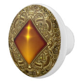 Mooi goud met Bronze Jewel design Keramische Knop (Rechts)