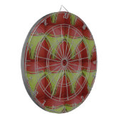 Mooi Gouden geel geometrisch patroonontwerp Dartbord (Voorkant Links)