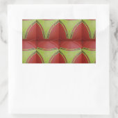 Mooi Gouden geel geometrisch patroonontwerp Rechthoekige Sticker (Tas)