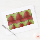 Mooi Gouden geel geometrisch patroonontwerp Rechthoekige Sticker (Envelop)