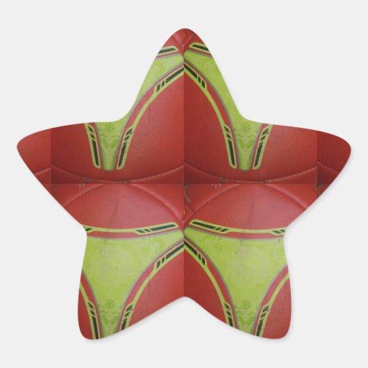 Mooi Gouden geel geometrisch patroonontwerp Ster Sticker (Voorkant)