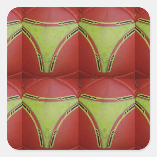 Mooi Gouden geel geometrisch patroonontwerp Vierkante Sticker (Voorkant)