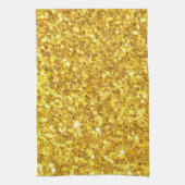 Mooi gouden glans glitter patroon theedoek (Verticaal)