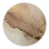 Mooi gouden licht marmer keramische knop (Voorkant)