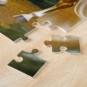 Mooi gouden paard, fantasy art legpuzzel (Zijkant)