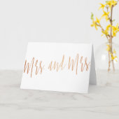 Mooi gouden roos "mevrouw en mevrouw" kaart (Gele Bloem)