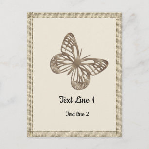 Mooi Gouden Vlinders Bedankt Feest Baby Briefkaart