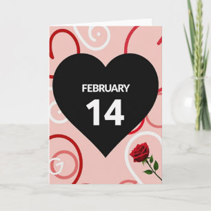 Mooi Grafische Valentijnskaart Kaart
