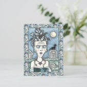 MOOI GRIEZELIG FRANKENELLA MONSTER, GRAVEN, KAT BRIEFKAART (Staand voorkant)