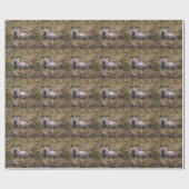Mooi grijs gekleurd paard cadeaupapier (Vlak)
