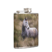 Mooi grijs gekleurd paard heupfles (Rechts)