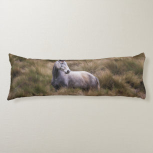 Mooi grijs gekleurd paard lichaamskussen