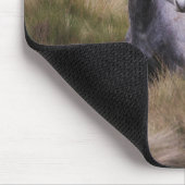 Mooi grijs gekleurd paard muismat (Hoek)