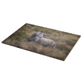 Mooi grijs gekleurd paard snijplank (Hoek)