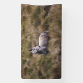 Mooi grijs gekleurd paard spandoek (Verticaal)