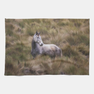 Mooi grijs gekleurd paard theedoek