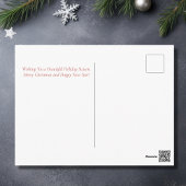 Mooi grijs paard met winter Garland kerst Feestdagenkaart