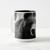 Mooi Grizzly-Beer Tweekleurige Koffiemok (Voorkant links)