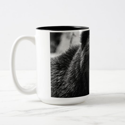 Mooi Grizzly-Beer Tweekleurige Koffiemok (Links)
