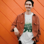 Mooi groen avontuur Wild & Gratis T-shirt