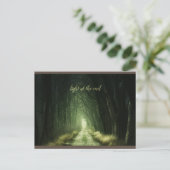 Mooi groen donker bos briefkaart (Staand voorkant)