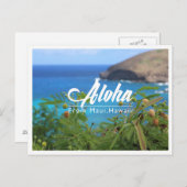Mooi groen en blauw van Maui Hawaii briefkaart (Voorkant / Achterkant)