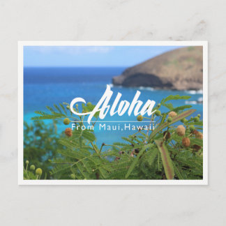 Mooi groen en blauw van Maui Hawaii briefkaart