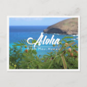 Mooi groen en blauw van Maui Hawaii briefkaart (Voorkant)