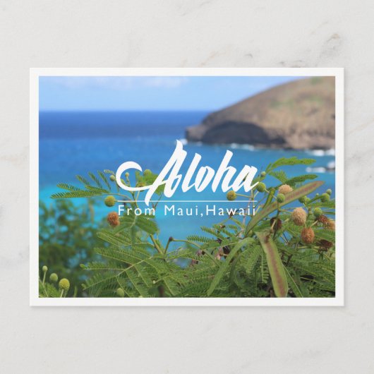 Mooi groen en blauw van Maui Hawaii briefkaart (Voorkant)