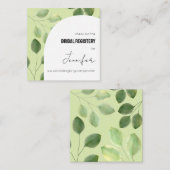 Mooi groen eucalyptus bladeren uitnodiging (Voorkant / Achterkant)